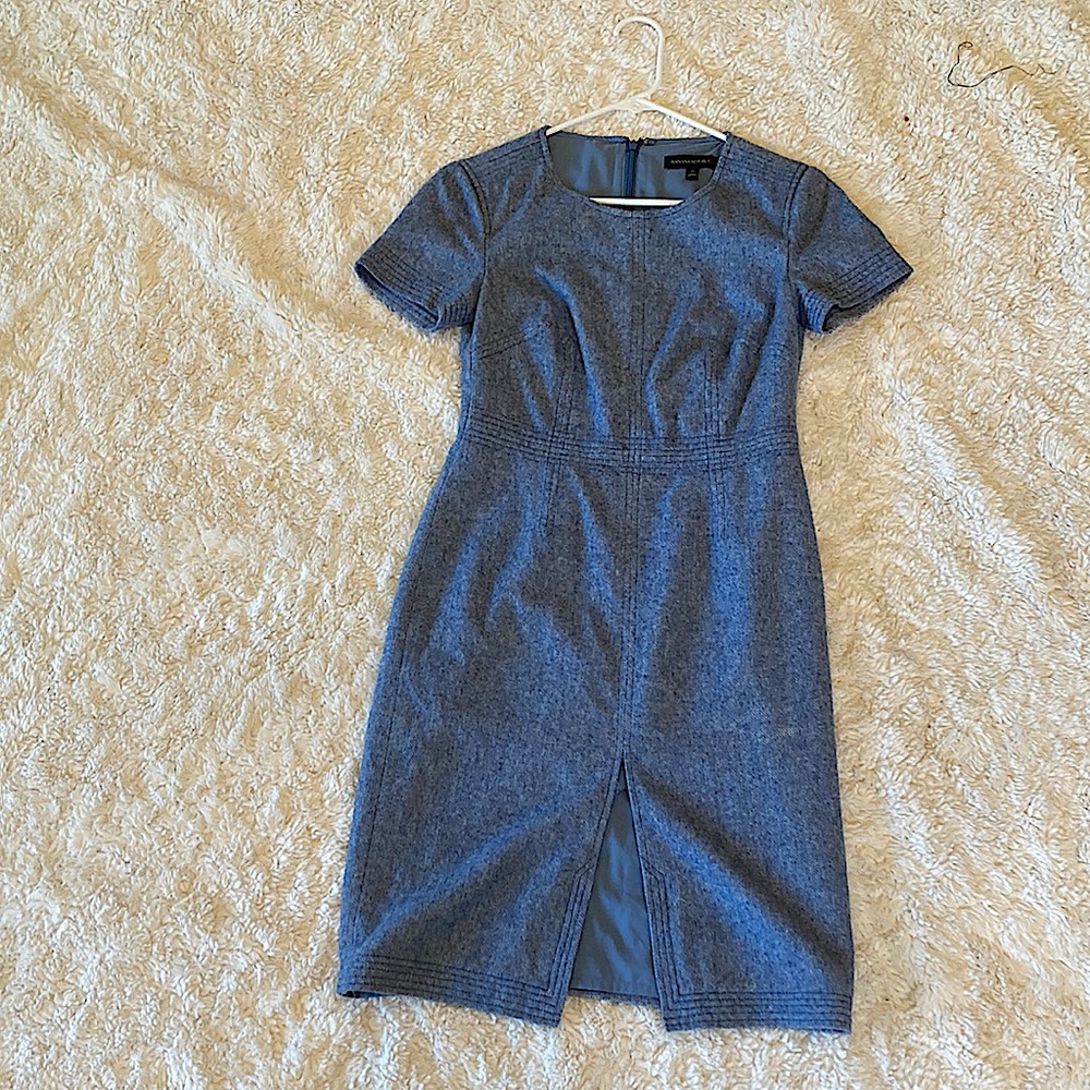 This is a banana republic blue dress